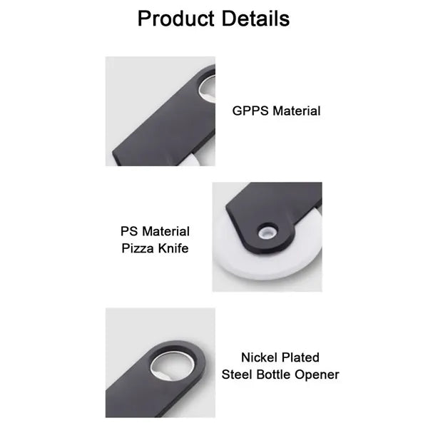 2-in-1 Pizza Cutter with Built-in Bottle Opener