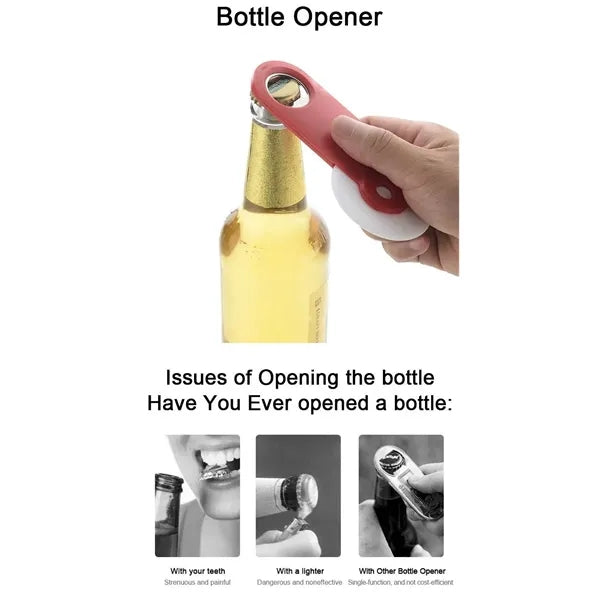 2-in-1 Pizza Cutter with Built-in Bottle Opener