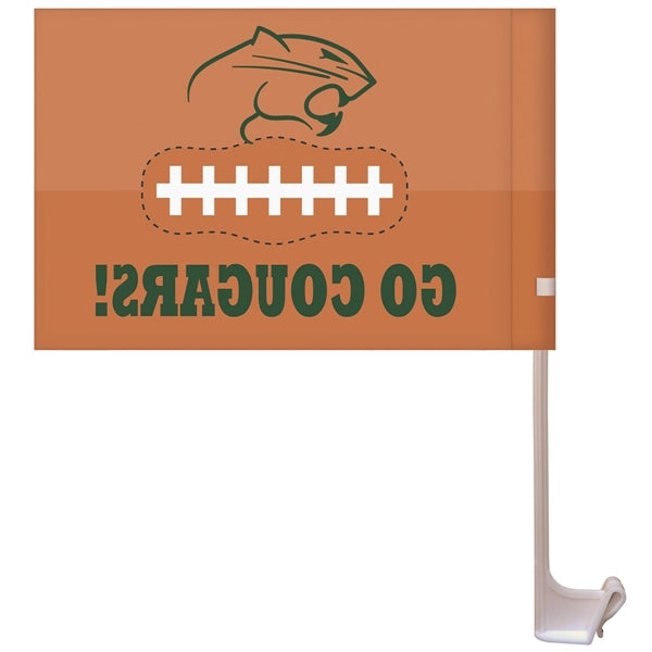 24 - Hour 7.5" X 10.5" Stationary Single Reverse KP Car Flag