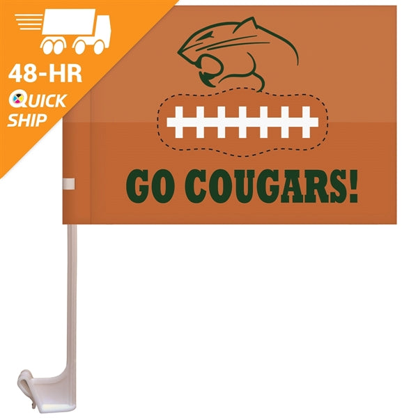 48 - Hour 7.5" X 10.5" Stationary Single Reverse KP Car Flag