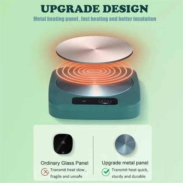 55 Degree Coffee Mug Warmer Coaster with Constant Heat