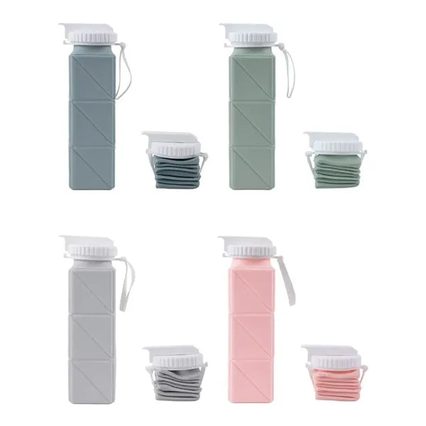 20.9oz Silicone Leak-Proof Travel Water Bottle
