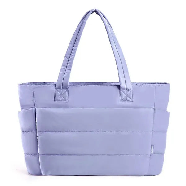 16.9in Puffy Padded Tote Bag for Daily & Travel Use