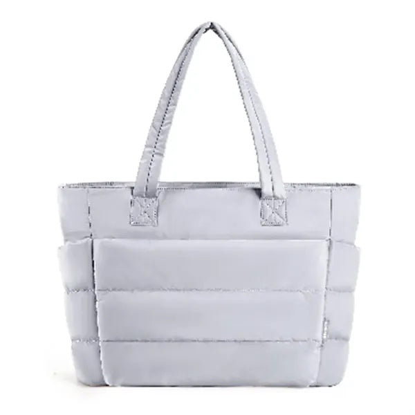 16.9in Puffy Padded Tote Bag for Daily & Travel Use