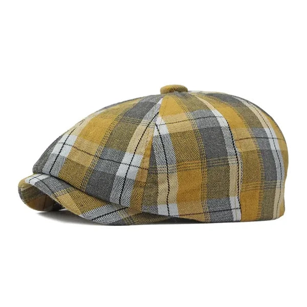 Men's and Women's Lightweight Herringbone Newsboy Cap