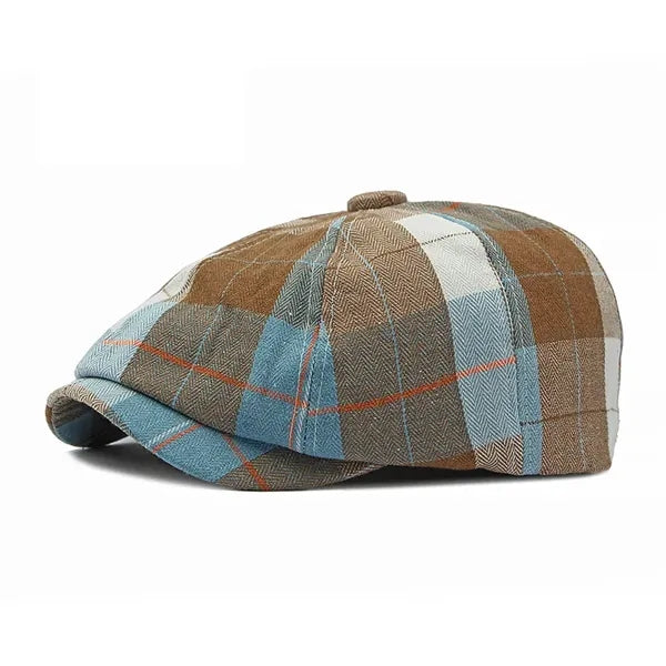 Men's and Women's Lightweight Herringbone Newsboy Cap