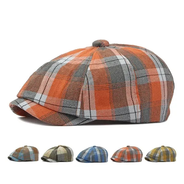 Men's and Women's Lightweight Herringbone Newsboy Cap