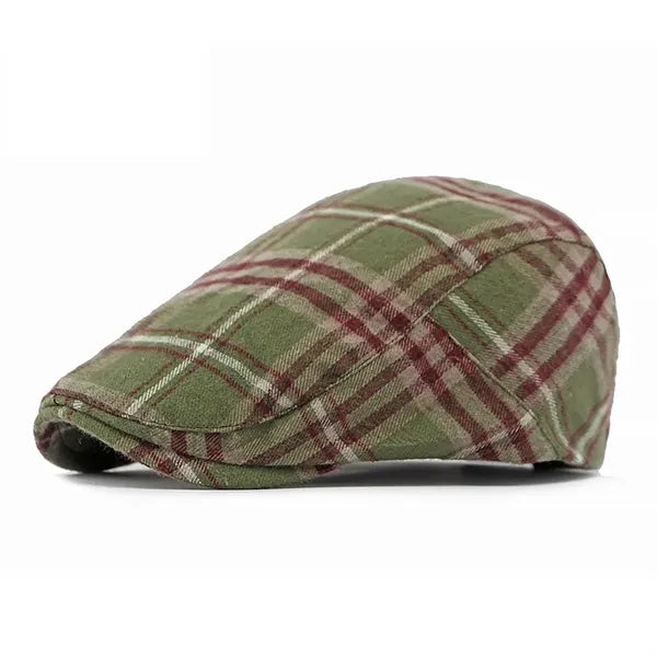 New Spring and Summer Unisex Duckbill Art Plaid Beret