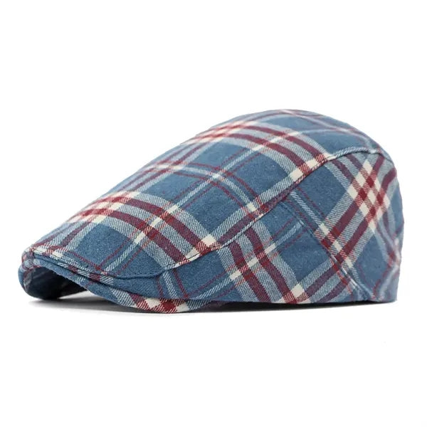 New Spring and Summer Unisex Duckbill Art Plaid Beret