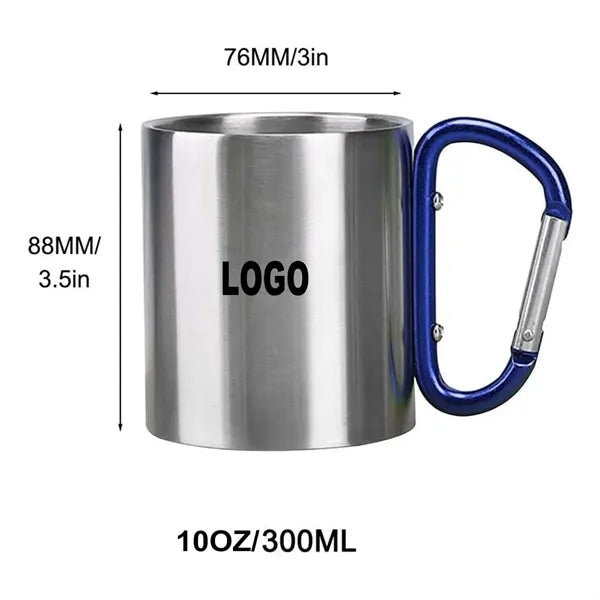 10 Oz Double Walled Camping Mug