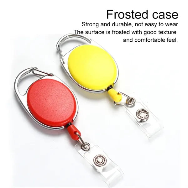 Retractable Badge Holder Reel Keychain Ring