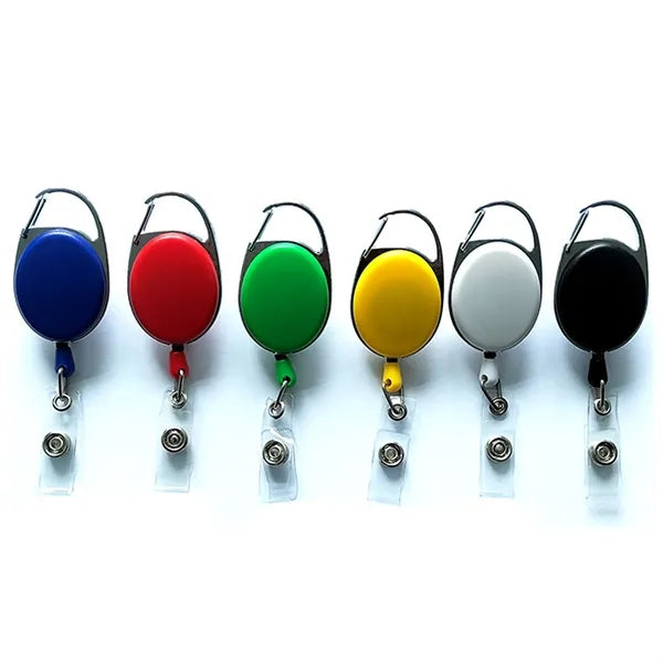 Retractable Badge Holder Reel Keychain Ring