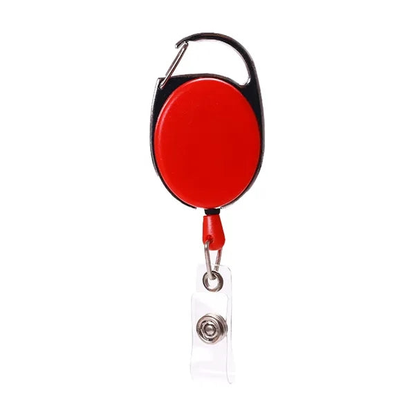 Retractable Badge Holder Reel Keychain Ring