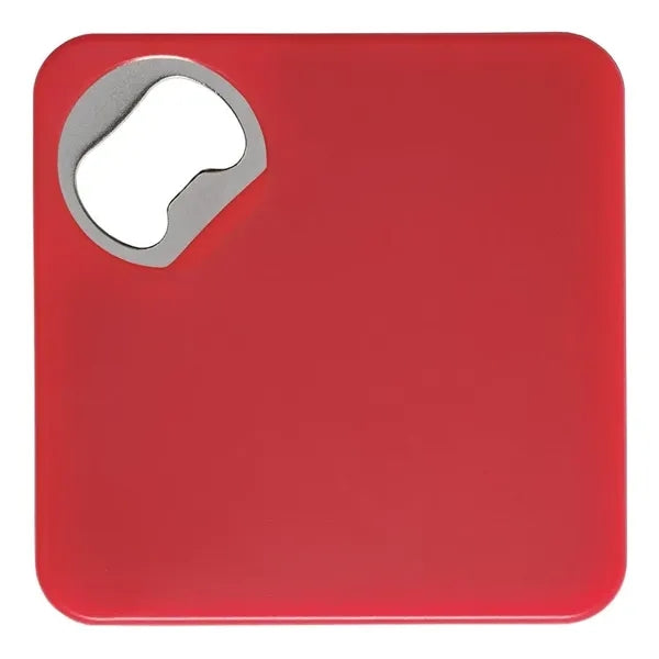 Square Bottle Opener Coaster