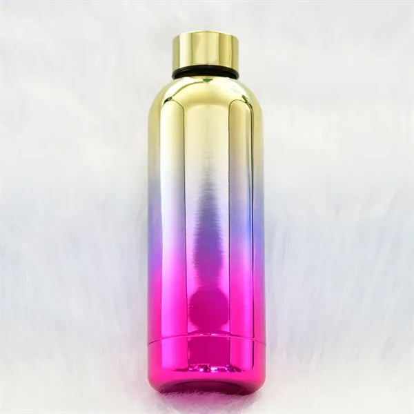 500ml Rainbow Gradient Electroplated Small Mouth Bottle