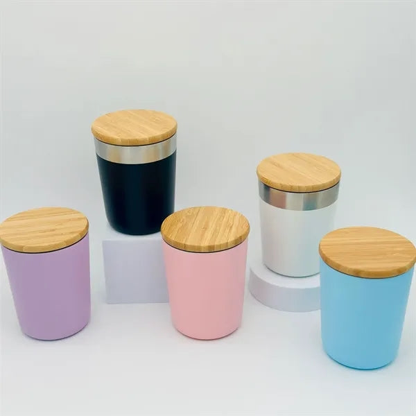 300ml Stainless Steel Coffee Mug with Bamboo Lid
