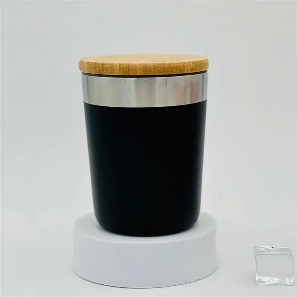 300ml Stainless Steel Coffee Mug with Bamboo Lid