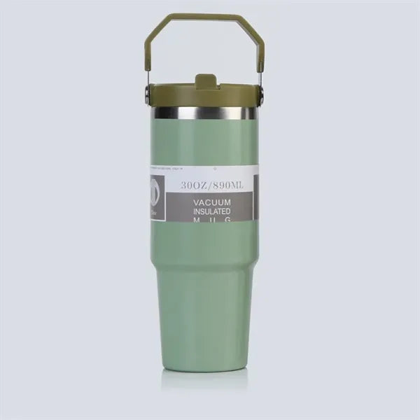 30 oz large capacity straw cup