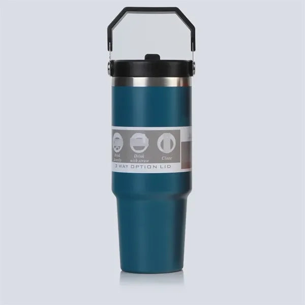 30 oz large capacity straw cup