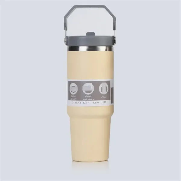 30 oz large capacity straw cup