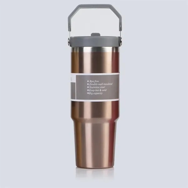 30 oz large capacity straw cup