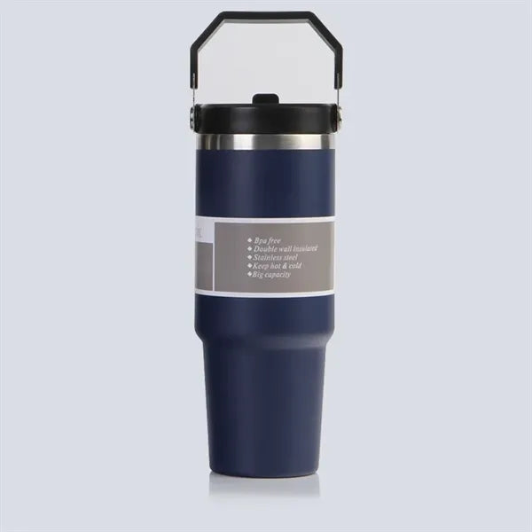 30 oz large capacity straw cup