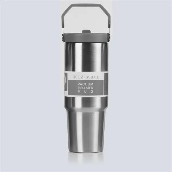 30 oz large capacity straw cup