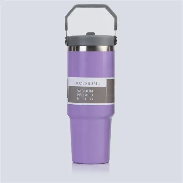 30 oz large capacity straw cup