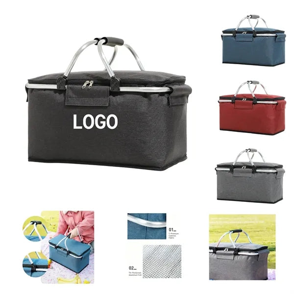 Spacious Picnic Basket with Handles