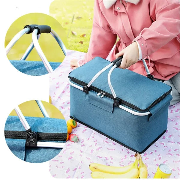 Spacious Picnic Basket with Handles