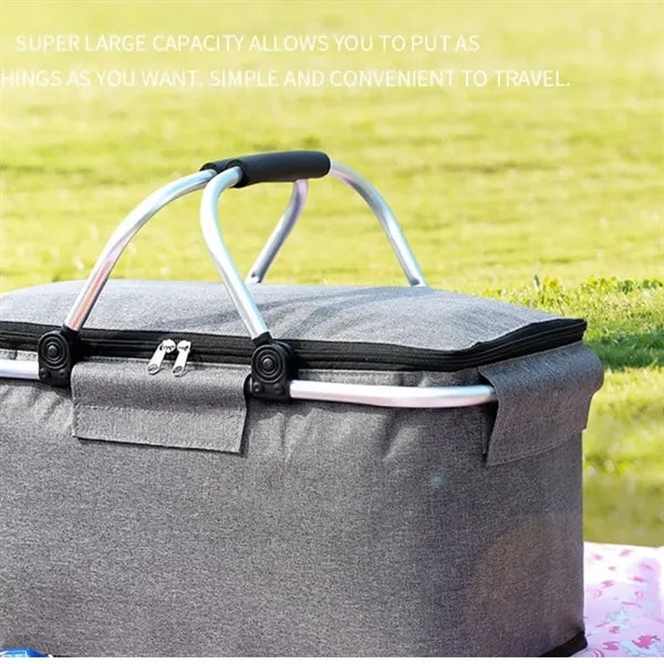 Spacious Picnic Basket with Handles