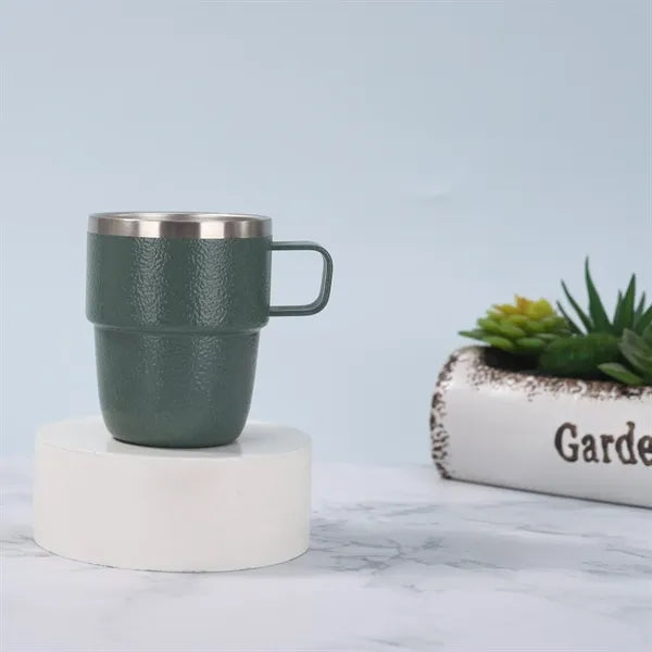 6oz Stackable Vacuum Insulated Coffee Cup with Handle