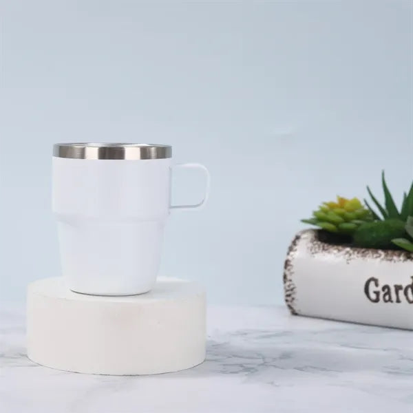 6oz Stackable Vacuum Insulated Coffee Cup with Handle