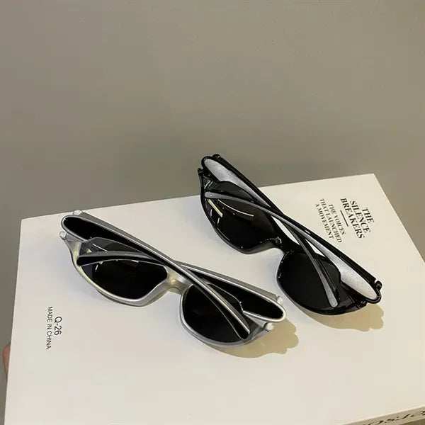 Retro Y2K Oval Glasses Sport Sunglasses