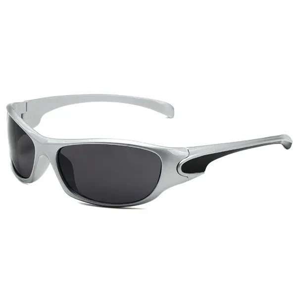Retro Y2K Oval Glasses Sport Sunglasses