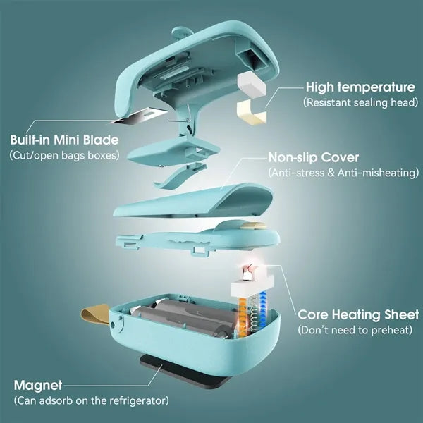 Mini Hand Press Sliding Cover Laminator with Lanyard