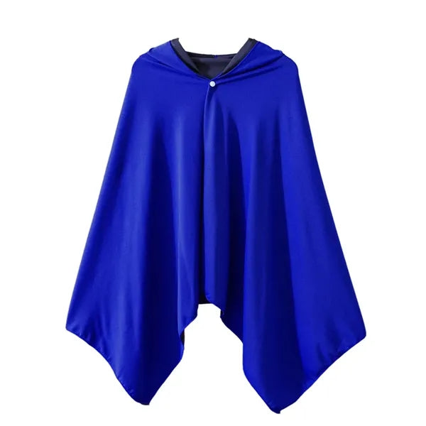 Cool Quick-Drying Sun-Proof Beach Hooded Cape With Buttons