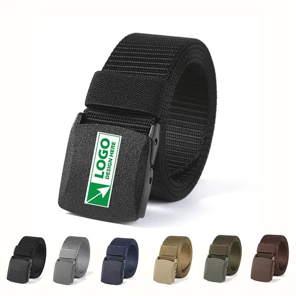 Military Belt With TSA Safe Plastic Buckle