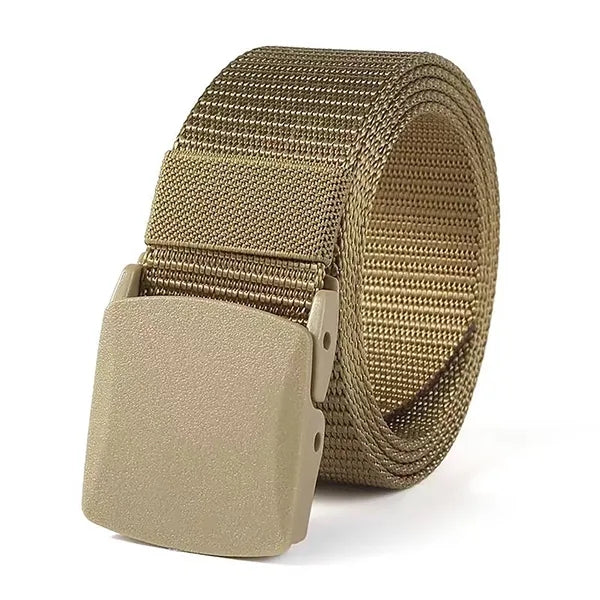 Military Belt With TSA Safe Plastic Buckle