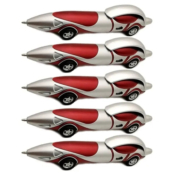 Push Car Ballpoint Pen, Vivid Kids Gift with Rolling Wheels