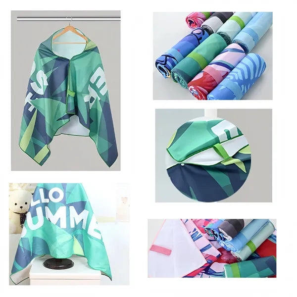 Microfiber Beach Towel Double-Sided Plush