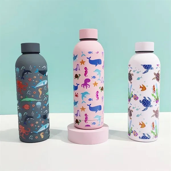 Ocean Pattern Portable Stainless Steel Thermos Cup