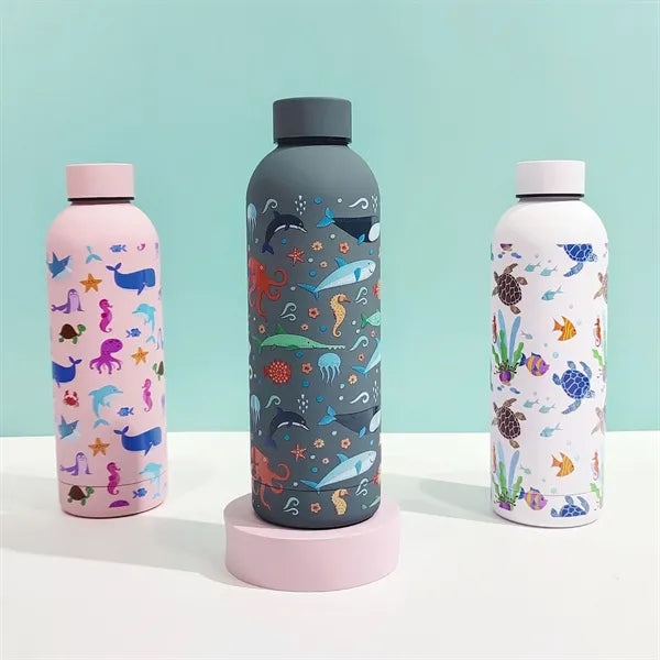 Ocean Pattern Portable Stainless Steel Thermos Cup