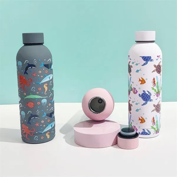 Ocean Pattern Portable Stainless Steel Thermos Cup