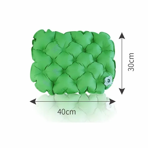 Folding portable inflatable cushion