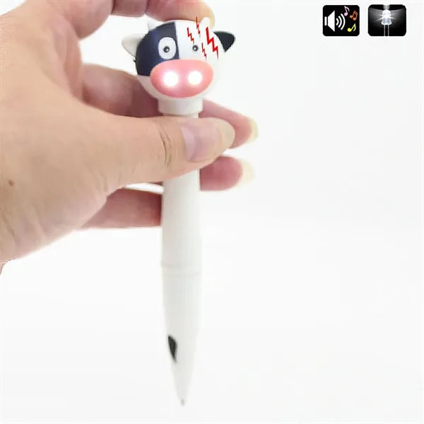 LED Sound And Light Cow Electronic Pen