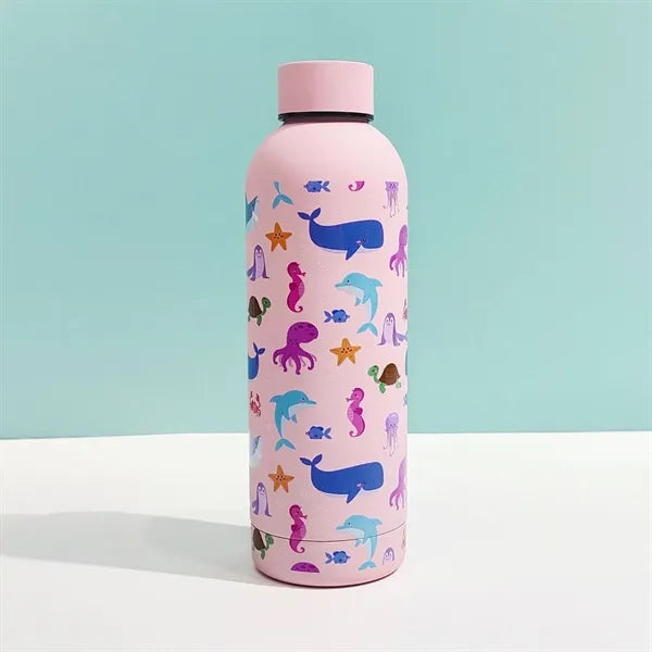 Ocean Pattern Portable Stainless Steel Thermos Cup