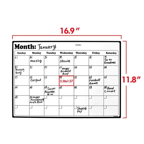 Magnetic Dry Erase Whiteboards with Markers & Eraser