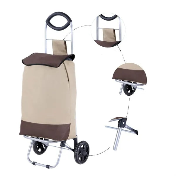Foldable Large-capacity Shopping Trolley