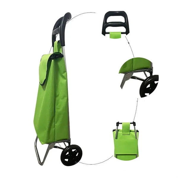 Compact Folding Shopping Cart